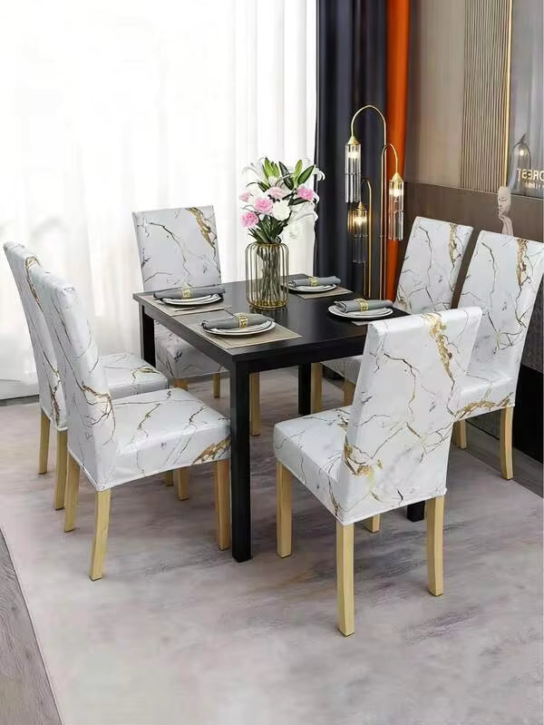 1/4pcs Middle Eastern Style Stretch Digital Print Chair Cover, Washable High Back Chair Protector, Suitable For Living Room, Home, Dining Room, Party, Holiday Decor